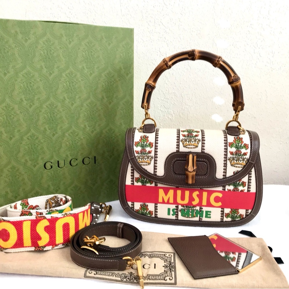 Sold✅ Gucci 100th Anniversary Music Is Mine Bamboo Bag